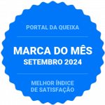 Selo marca do mês atribuido pelo portal da queixa